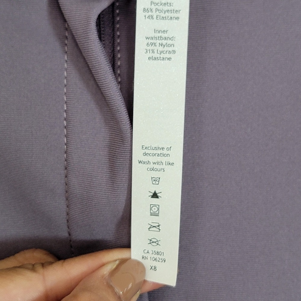 Lululemon Warpstreme High-Rise 7/8 Jogger Dusky Lavender 31 W5EAOS‎ EUC Trouser - Picture 16 of 16